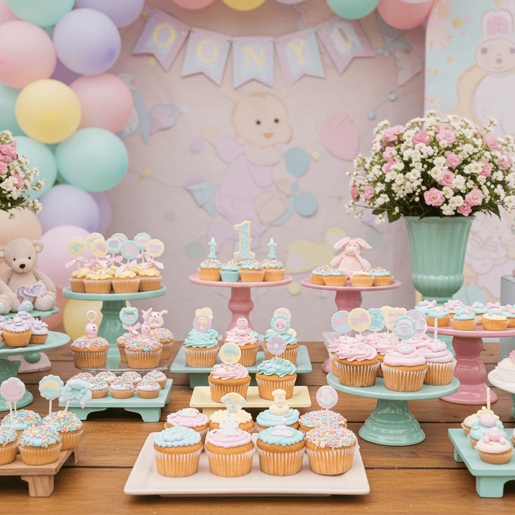 Sweet &amp; Adorable First Birthday Cupcake Ideas for Boys and Girls
