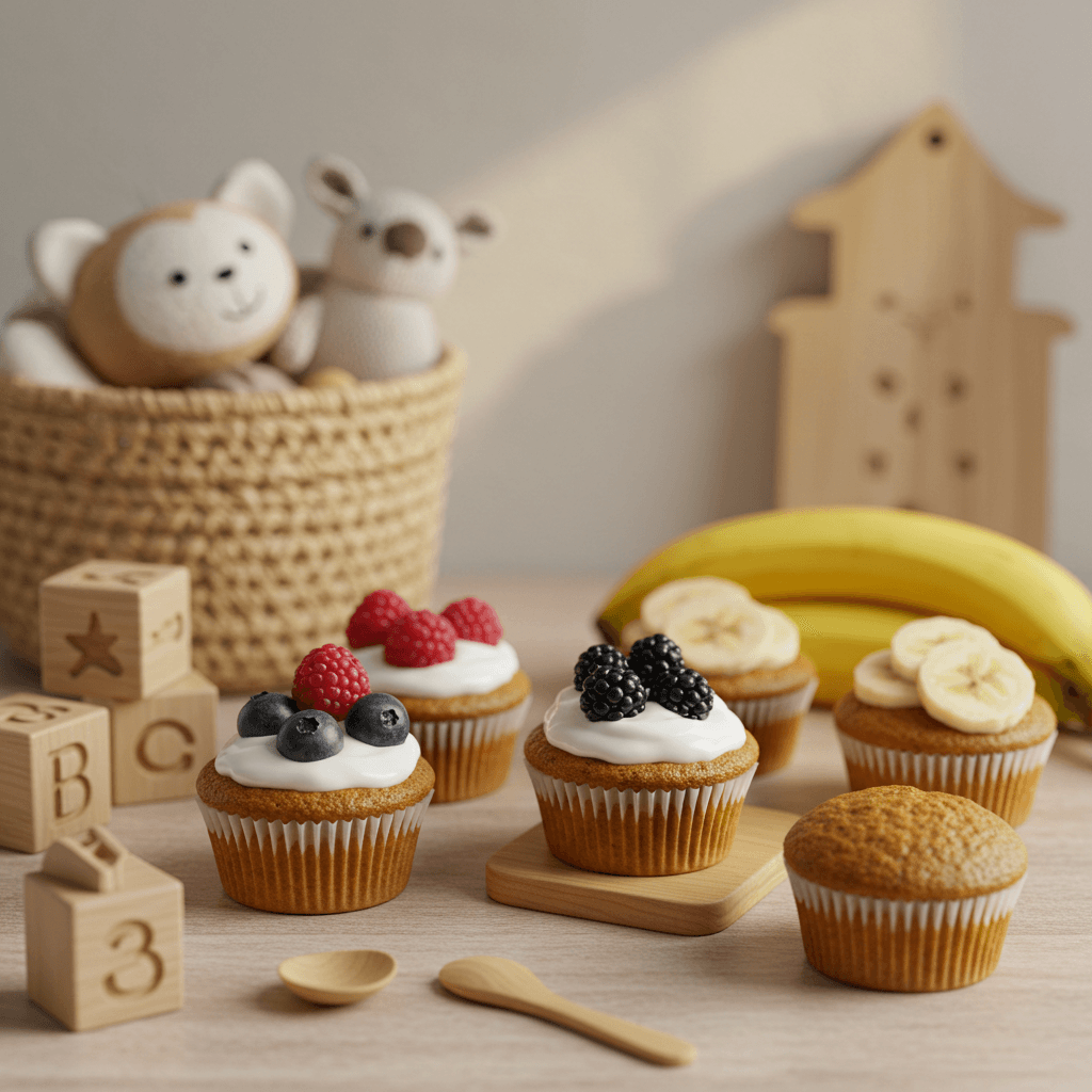 First Birthday, Less Sugar: Healthy Cupcakes Babies Will Love