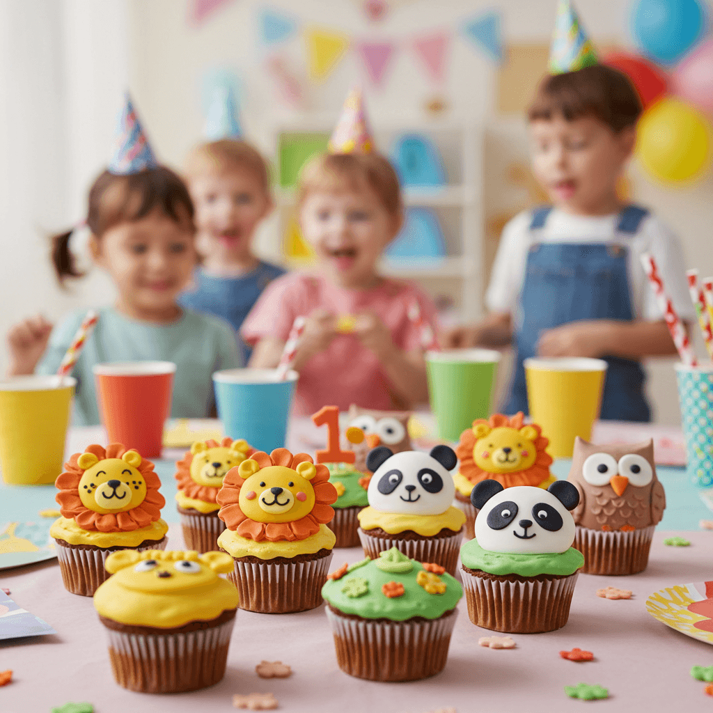 Animal-Themed Cupcakes Kids Will Love