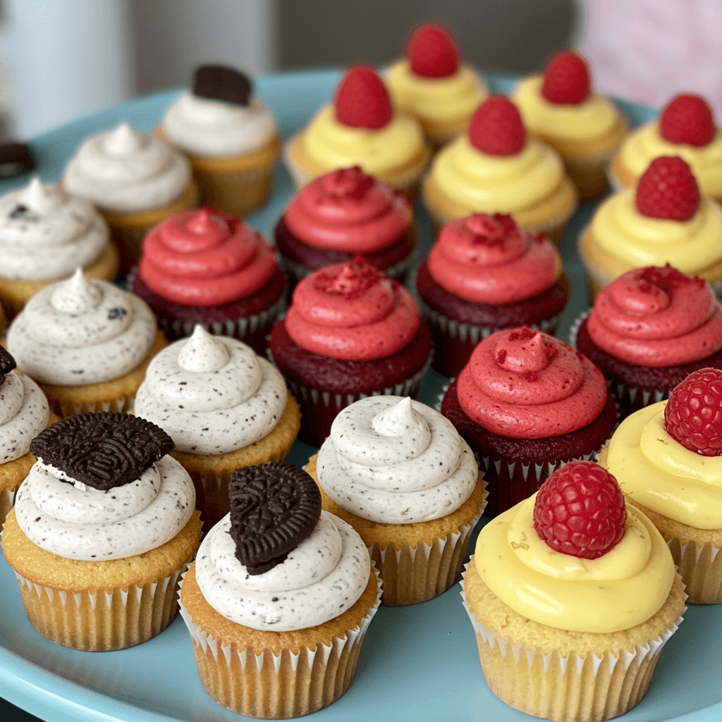 Assorted cupcakes in popular flavors for older kids