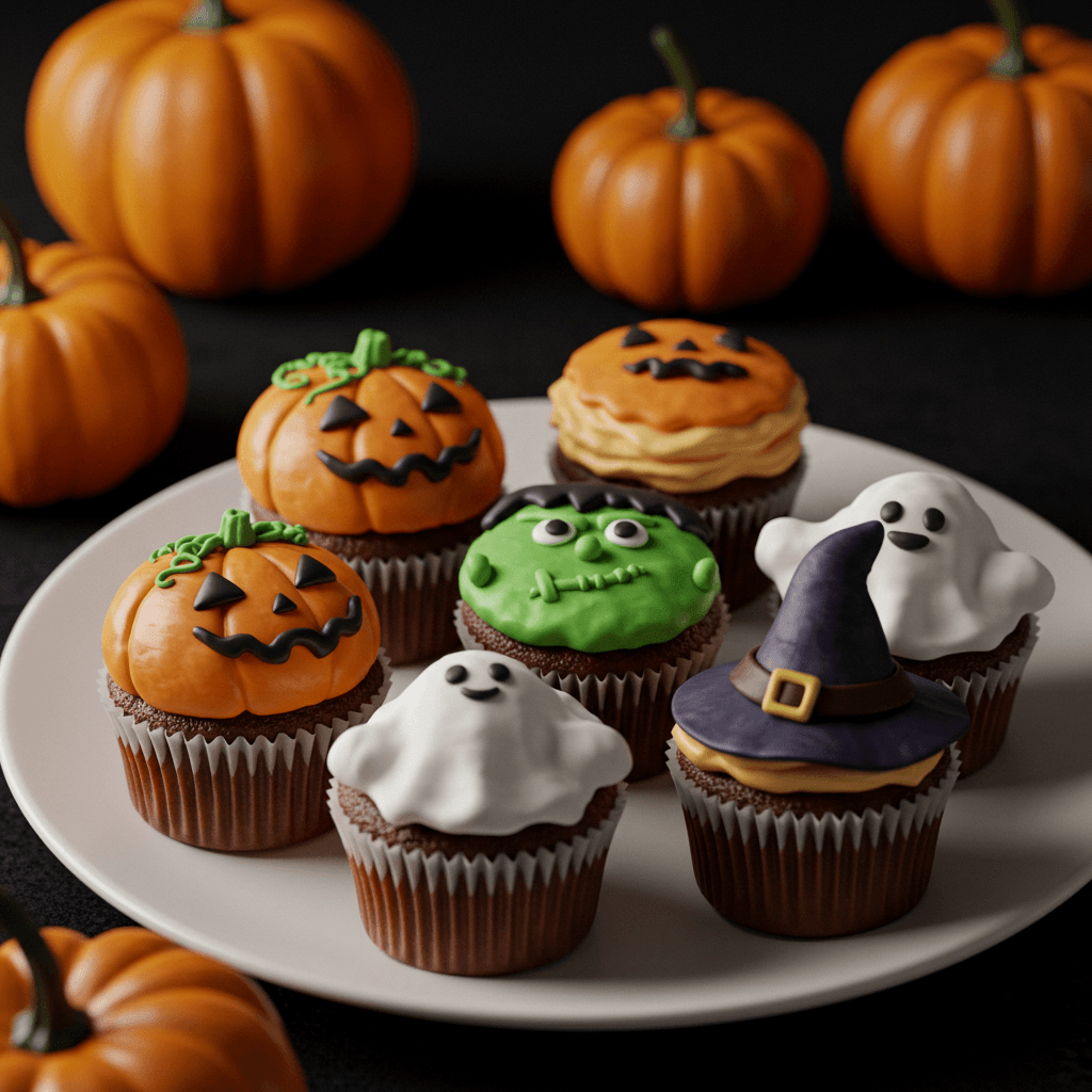 Scary-Delicious Halloween Character Cupcakes Made Easy