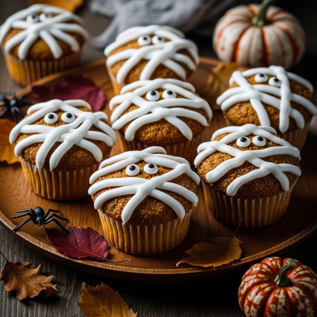Coconut Flour Mummy Cupcakes | Healthy Halloween Treats
