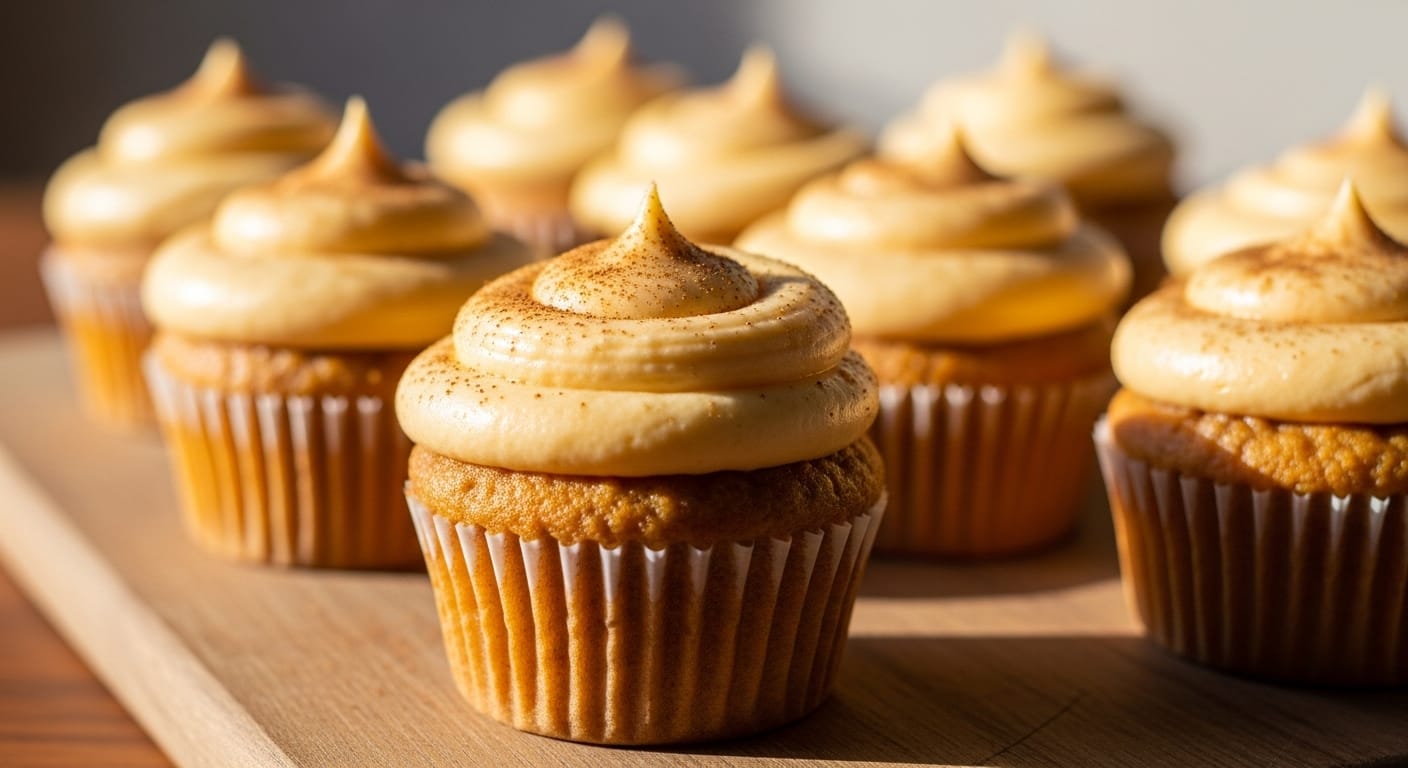 Moist Vegan Sweet Potato Cupcakes with Warm Spice