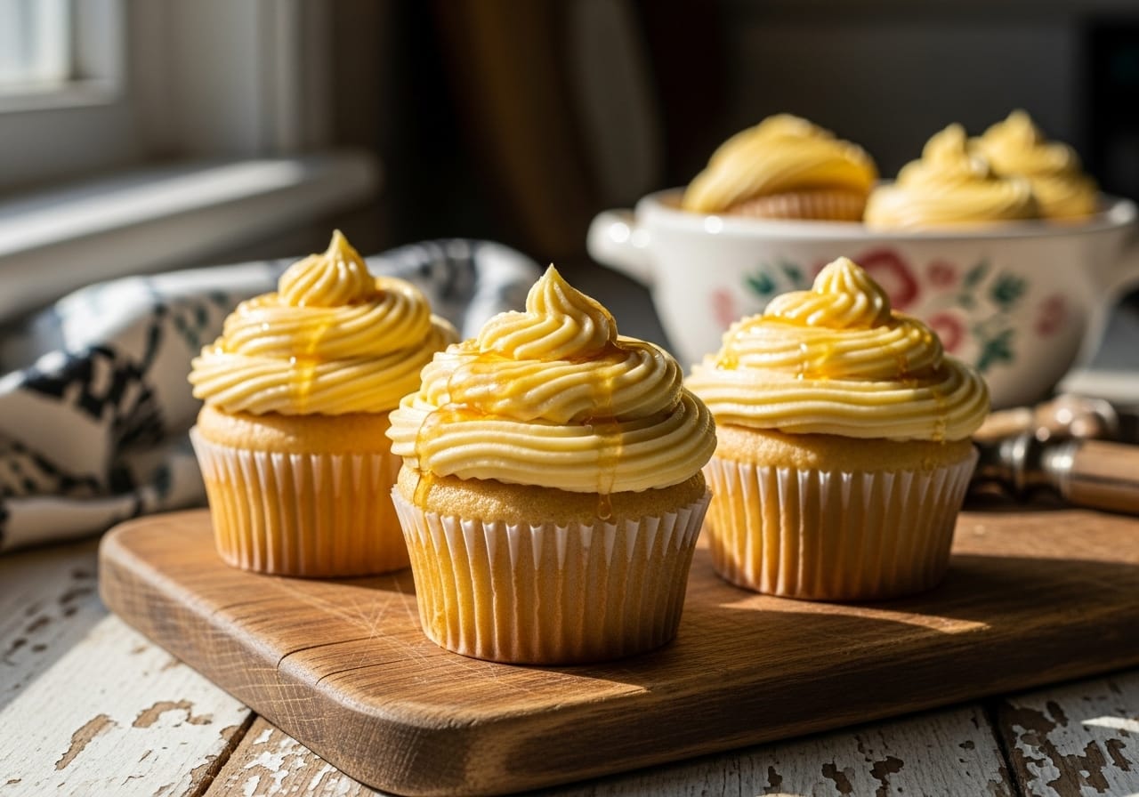 Delicious Honey Butter Cupcakes with a Heavenly Taste