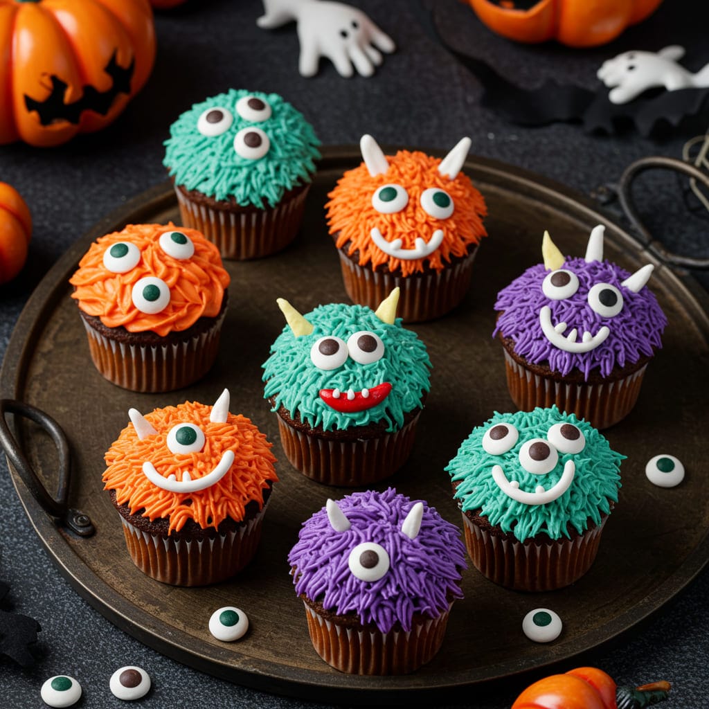 Fun &amp; Spooky Monster Cupcakes – Perfect for Halloween
