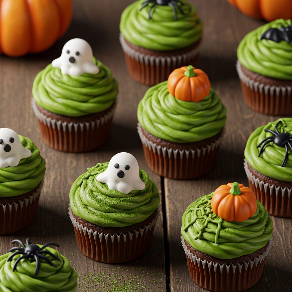 Spooky Matcha Halloween Cupcakes Everyone Will Love