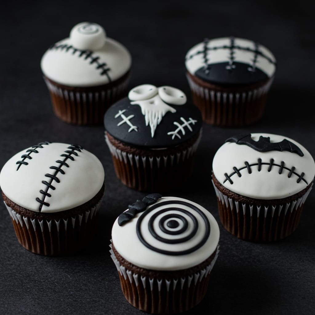 Tim Burton Halloween cupcakes