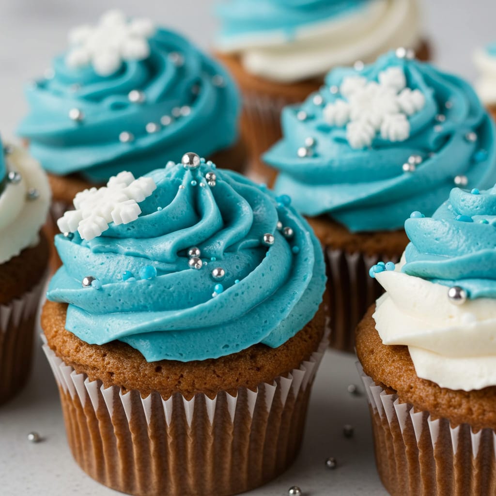 Frozen Halloween cupcakes	