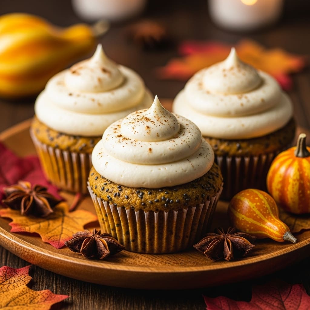 Chia Pumpkin Cupcakes | Healthy Autumn Treat Recipe
