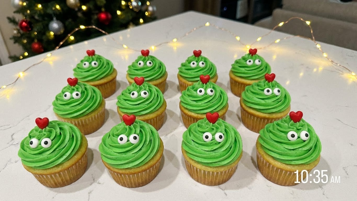 Playful Grinch Cupcakes for a Seriously Fun Holiday