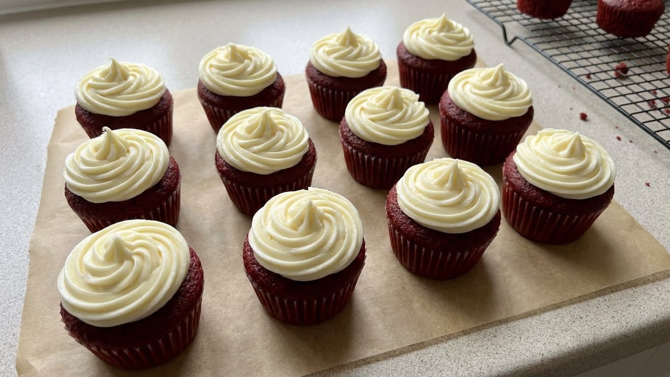 Decadent Red Velvet Cupcakes with a Powerful Classic Bite