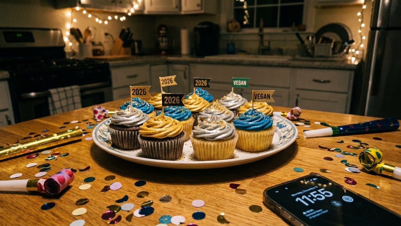 Creative Vegan New Year’s cupcakes ideas That Impress