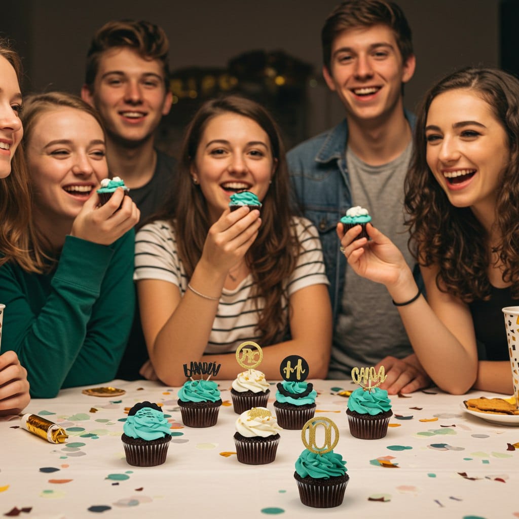 Gender-Neutral Cupcake Designs for Teen Parties
