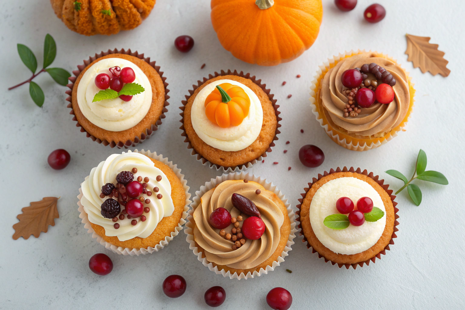 Healthy Thanksgiving Cupcakes Everyone Will Adore
