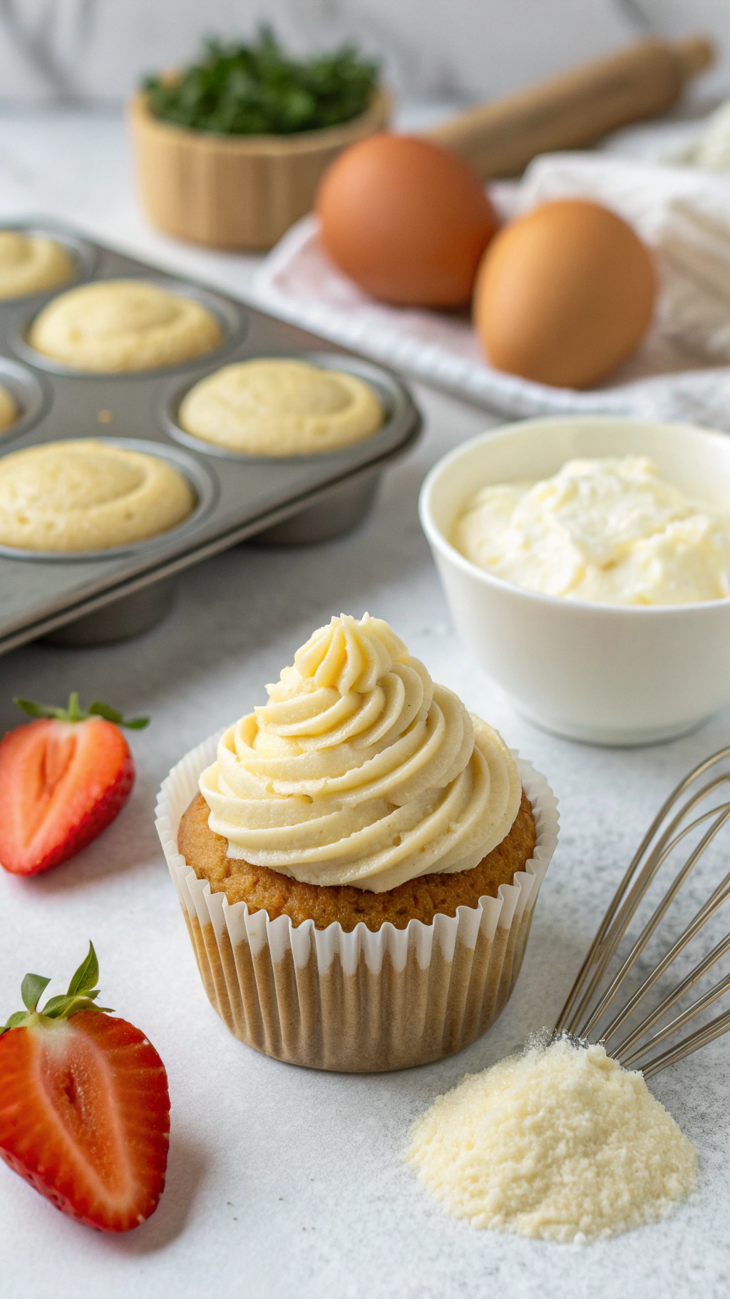 cupcake baking method ingredients preparation