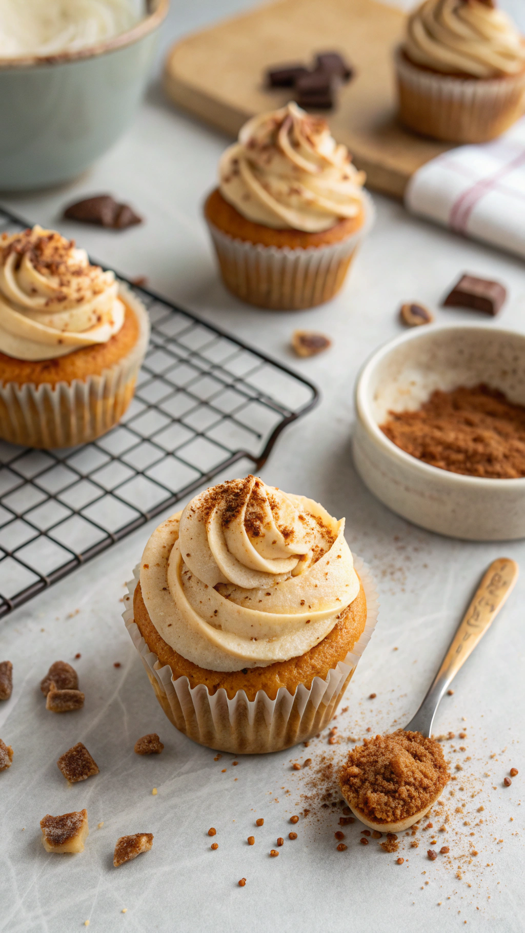 plant based cupcakes cooking process step
