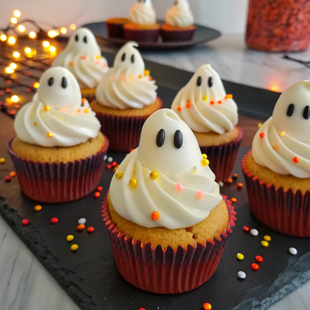 Ghost Cupcake Decorations