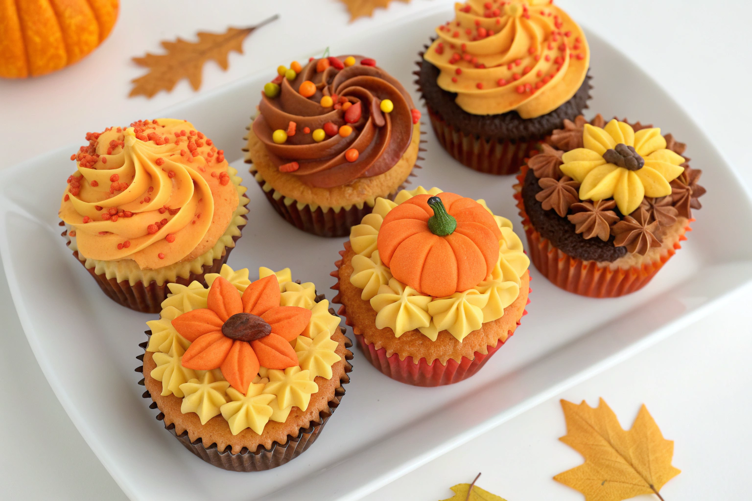 Beautiful Fall Piping Cupcakes Ideas to Try